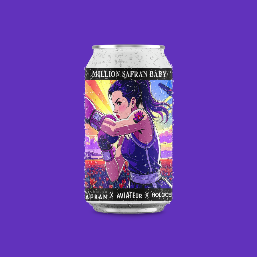 Million Safran Baby - Blanche au safran - Can 33 cl - 4%