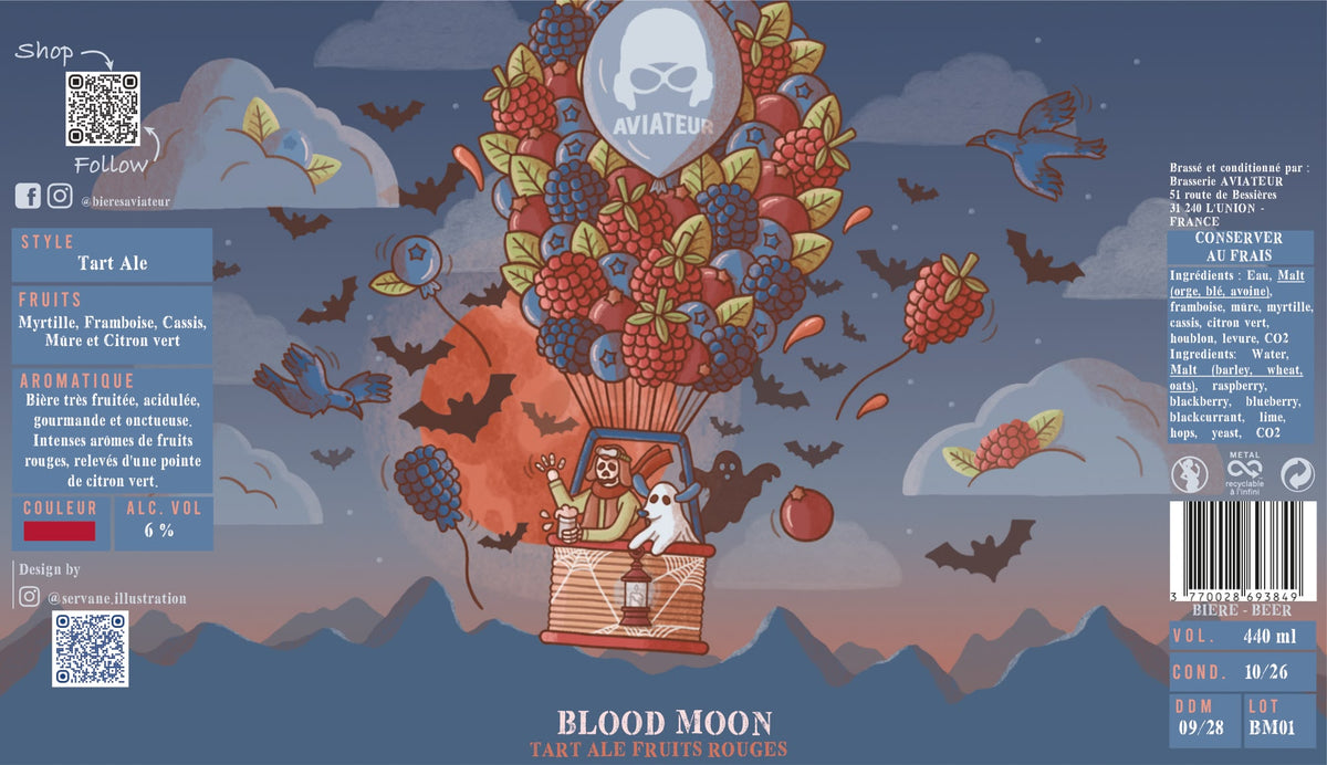 Blood Moon - Tart ale fruits rouges - Can 44cl - 6%
