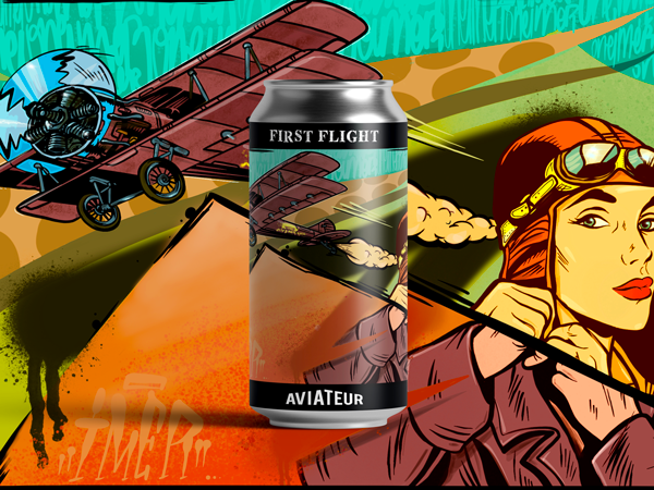 Aviateur First Flight - Bière Blonde Hoppy Pale Ale - Can 44cl - Aviateur